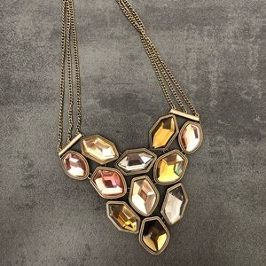 Gold & Multicolor statement necklace